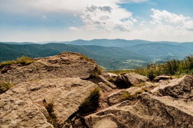 Polonya 'daki Bieszczady Dağlarında Wetlinska Polonyna