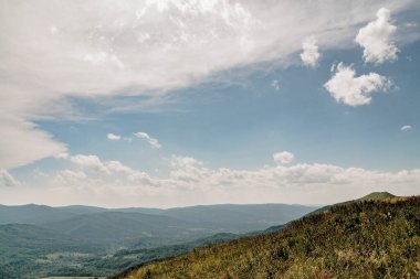 Polonya 'daki Bieszczady Dağlarında Wetlinska Polonyna