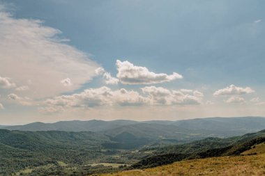 Polonya 'daki Bieszczady Dağlarında Wetlinska Polonyna