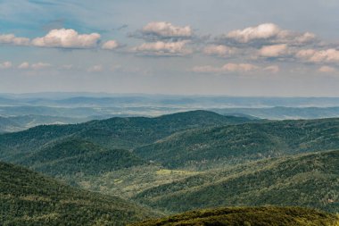 Polonya 'daki Bieszczady Dağlarında Wetlinska Polonyna