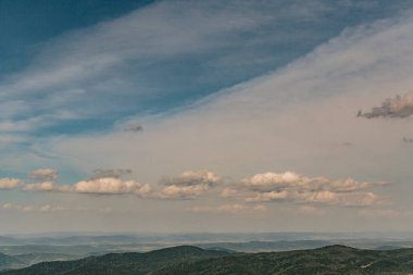 Polonya 'daki Bieszczady Dağlarında Wetlinska Polonyna