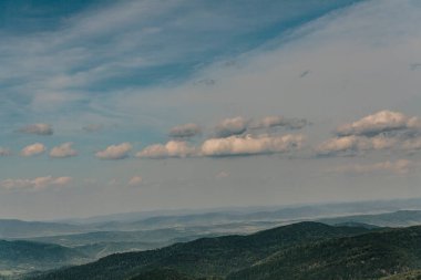 Polonya 'daki Bieszczady Dağlarında Wetlinska Polonyna