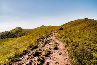 Polonya 'daki Bieszczady Dağlarında Wetlinska Polonyna