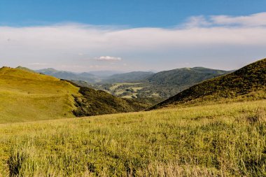 Polonya 'daki Bieszczady Dağlarında Wetlinska Polonyna