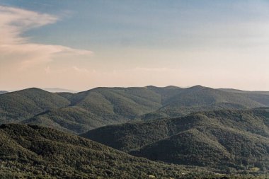 Polonya 'daki Bieszczady Dağlarında Wetlinska Polonyna