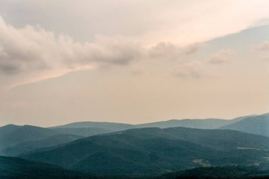 Polonya 'daki Bieszczady Dağlarında Wetlinska Polonyna