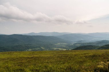 Polonya 'daki Bieszczady Dağlarında Wetlinska Polonyna