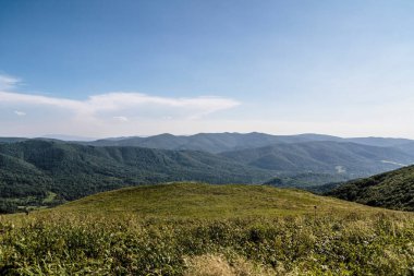 Polonya 'daki Bieszczady Dağlarında Wetlinska Polonyna