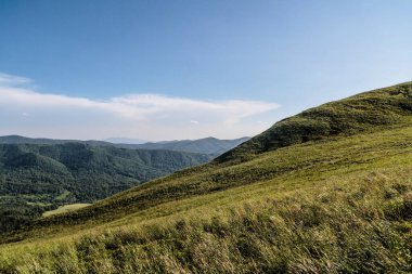 Polonya 'daki Bieszczady Dağlarında Wetlinska Polonyna