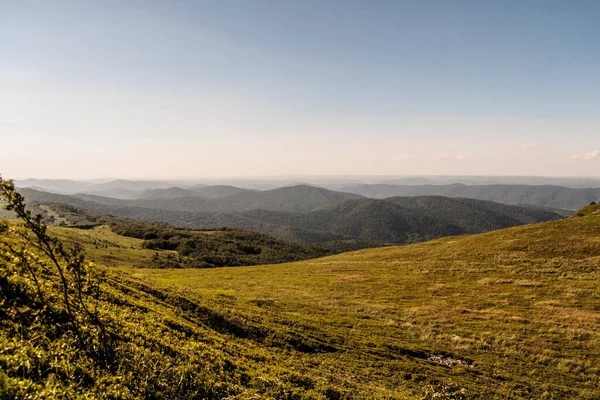 Polonya 'daki Bieszczady Dağlarında Wetlinska Polonyna
