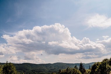Polonya 'daki Bieszczady Dağlarında Wetlinska Polonyna