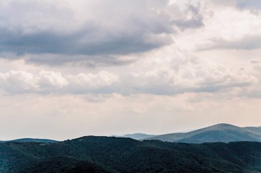 Polonya 'daki Bieszczady Dağlarında Wetlinska Polonyna