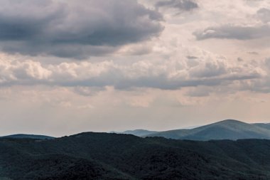 Polonya 'daki Bieszczady Dağlarında Wetlinska Polonyna