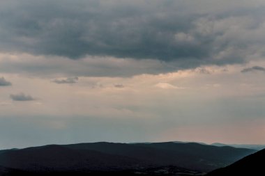 Polonya 'daki Bieszczady Dağlarında Wetlinska Polonyna