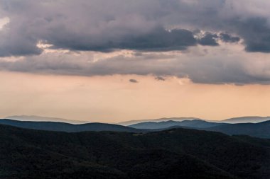 Polonya 'daki Bieszczady Dağlarında Wetlinska Polonyna
