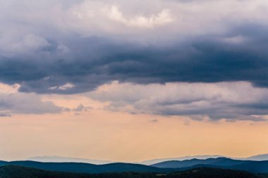 Polonya 'daki Bieszczady Dağlarında Wetlinska Polonyna