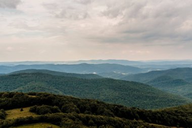 Polonya 'daki Bieszczady Dağlarında Wetlinska Polonyna