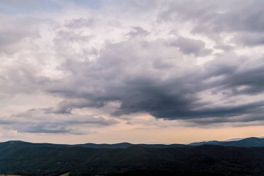 Polonya 'daki Bieszczady Dağlarında Wetlinska Polonyna
