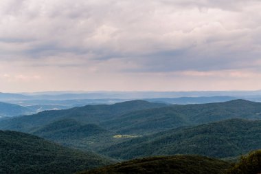 Polonya 'daki Bieszczady Dağlarında Wetlinska Polonyna