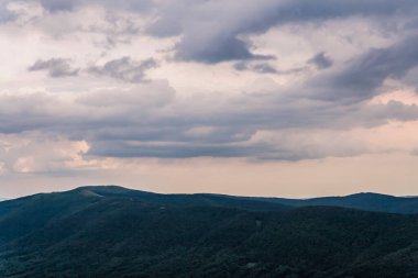 Polonya 'daki Bieszczady Dağlarında Wetlinska Polonyna