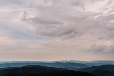 Polonya 'daki Bieszczady Dağlarında Wetlinska Polonyna