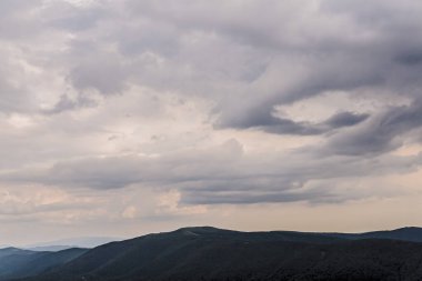 Polonya 'daki Bieszczady Dağlarında Wetlinska Polonyna