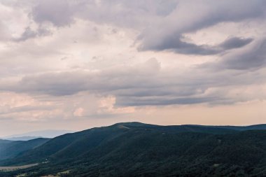 Polonya 'daki Bieszczady Dağlarında Wetlinska Polonyna