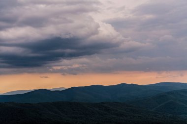 Polonya 'daki Bieszczady Dağlarında Wetlinska Polonyna