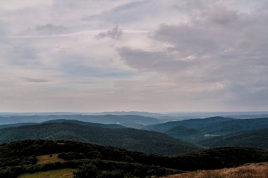 Polonya 'daki Bieszczady Dağlarında Wetlinska Polonyna