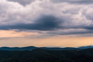 Polonya 'daki Bieszczady Dağlarında Wetlinska Polonyna