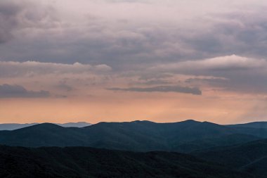 Polonya 'daki Bieszczady Dağlarında Wetlinska Polonyna