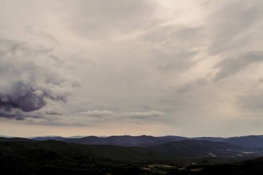 Polonya 'daki Bieszczady Dağlarında Wetlinska Polonyna