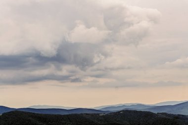 Polonya 'daki Bieszczady Dağlarında Wetlinska Polonyna