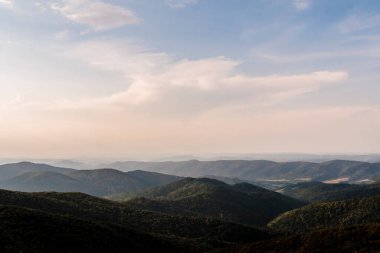 Polonya 'daki Bieszczady Dağlarında Wetlinska Polonyna