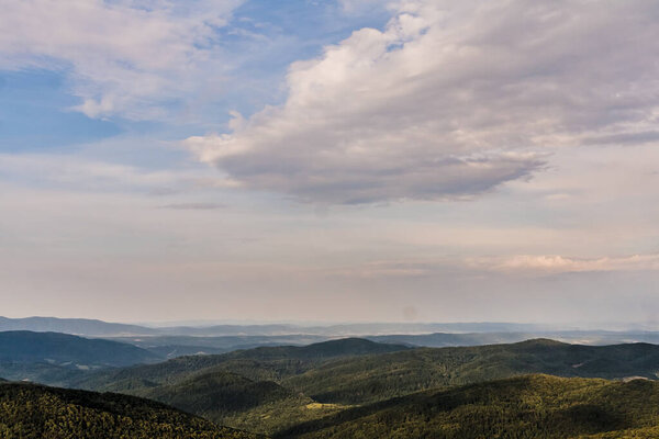 Wetlinska Polonyna in the Bieszczady Mountains in Poland