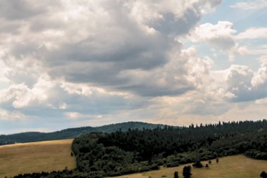 Polonya 'daki Bieszczady Dağları' ndaki Oslawa Nehri 'nde Smolnik.