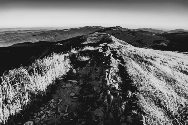 Vista Carynska Polonyna Sulle Bieszczady Mountains Polonia — Foto Stock