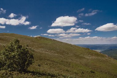 Mieczysaw Orowicz Geçidi 'nden Polonya' daki Bieszczady Dağları 'ndaki Smerek Tepesine giden yol.