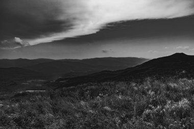 Polonya 'daki Bieszczady Dağlarında Wetlinska Polonyna