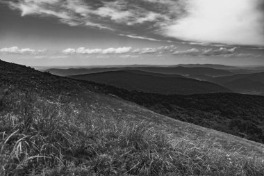 Polonya 'daki Bieszczady Dağlarında Wetlinska Polonyna