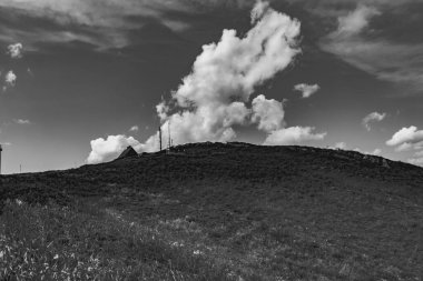 Polonya 'daki Bieszczady Dağlarında Wetlinska Polonyna