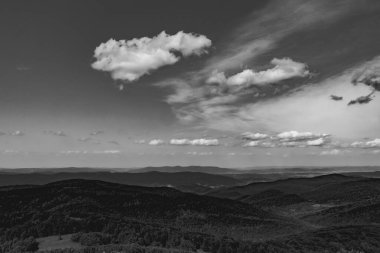 Polonya 'daki Bieszczady Dağlarında Wetlinska Polonyna
