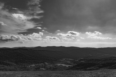 Polonya 'daki Bieszczady Dağlarında Wetlinska Polonyna