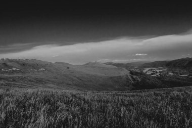 Polonya 'daki Bieszczady Dağlarında Wetlinska Polonyna