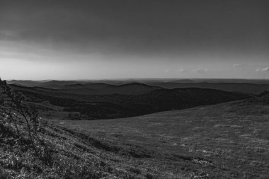 Polonya 'daki Bieszczady Dağlarında Wetlinska Polonyna
