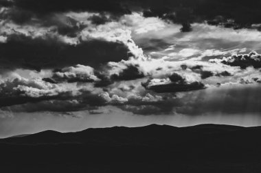 Polonya 'daki Bieszczady Dağlarında Wetlinska Polonyna