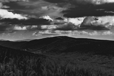 Polonya 'daki Bieszczady Dağlarında Wetlinska Polonyna