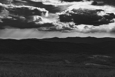 Polonya 'daki Bieszczady Dağlarında Wetlinska Polonyna