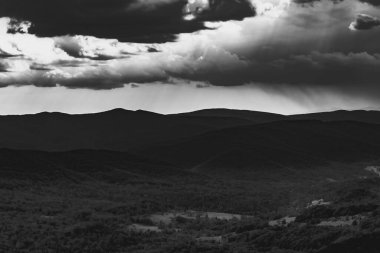 Polonya 'daki Bieszczady Dağlarında Wetlinska Polonyna