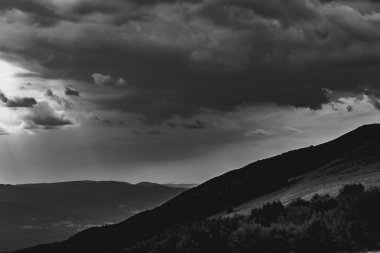 Polonya 'daki Bieszczady Dağlarında Wetlinska Polonyna